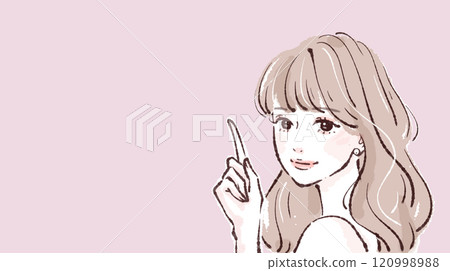 婦女和女孩插畫素材 120998988