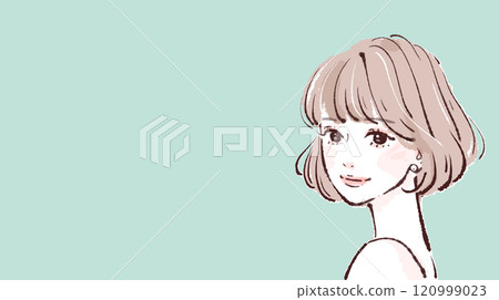 婦女和女孩插畫素材 120999023