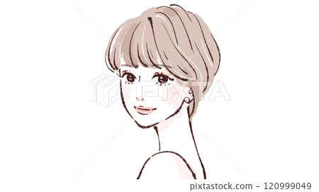 Illustration material of women and girls 120999049