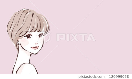 Illustration material of women and girls 120999058