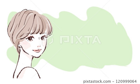 Illustration material of women and girls 120999064