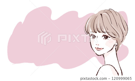 Illustration material of women and girls 120999065