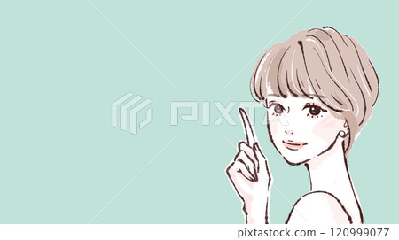 Illustration material of women and girls 120999077