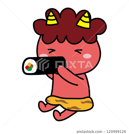 吃 ehomaki 的紅色食人魔 120999126