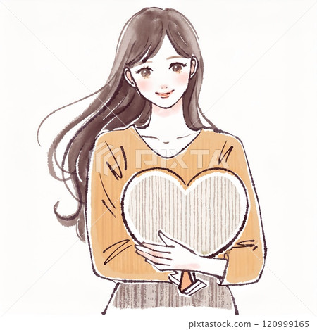 Illustration material of women and girls 120999165