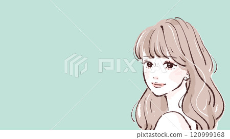 Illustration material of women and girls 120999168