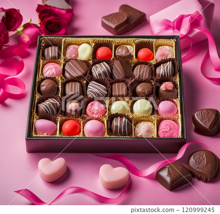 Valentine's chocolate gift 120999245