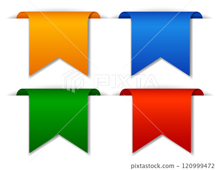 Colorful Ribbon Bookmarks Set 120999472