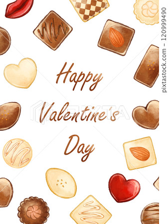 時尚手繪巧克力框 120999490