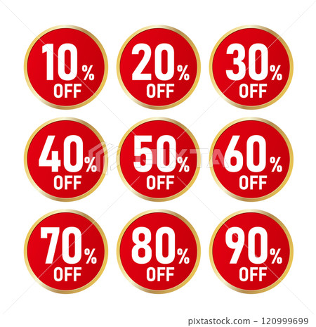 折扣銷售折扣標籤 %OFF 120999699
