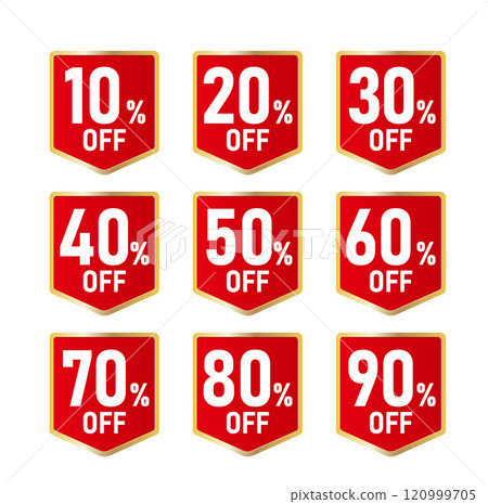 折扣銷售折扣標籤 %OFF 120999705