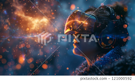 Embark on a journey through the virtual realm where cutting-edge technology intertwines with our senses 121000592