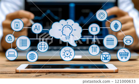 AI technology automating, allowing employees to focus on more strategic activities 121000633