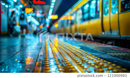Railway Path, Exploring the Walkway Beside the Platform 121000983
