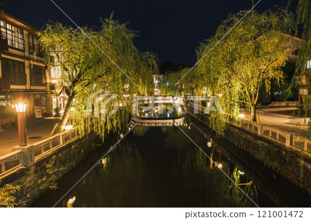 【城崎溫泉】溫泉小鎮的復古街景夜景 121001472