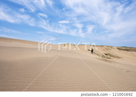 Image of trekking in Tottori Sand Dunes 121001692