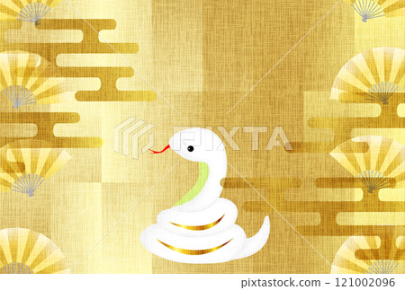 Snake New Year's card zodiac background Snake New Year's card zodiac background 121002096