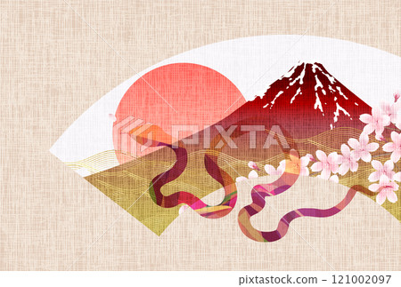 Snake New Year's card zodiac background 121002097