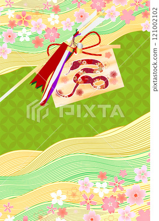 Snake New Year's card zodiac background Snake New Year's card zodiac background 121002102