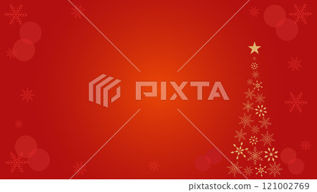 Christmas tree banner background template horizontal 16:9 121002769