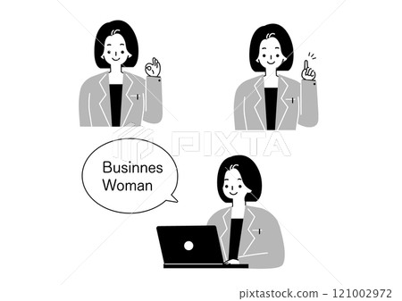 business woman wearing a suit business woman wearing a suit 121002972
