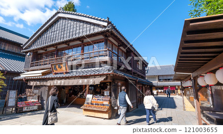 [Ise City: Okage Yokocho] Scenery of the retro streetscape of Okage Yokocho 121003655