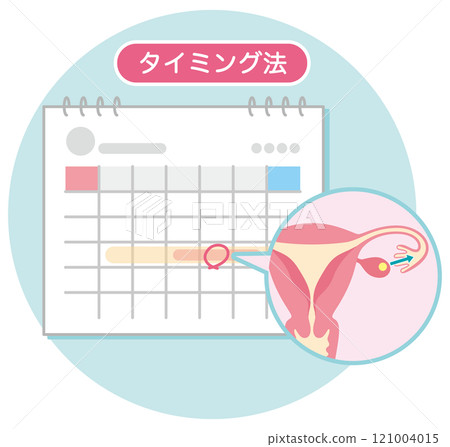 日曆標有不孕不育治療、不孕不育、計時方法 121004015