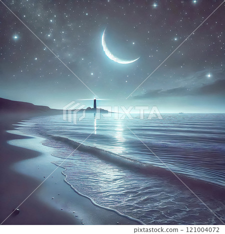 夜海的低語－寂靜與月光 121004072