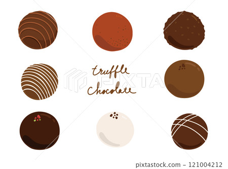 Truffle illustration set 121004212