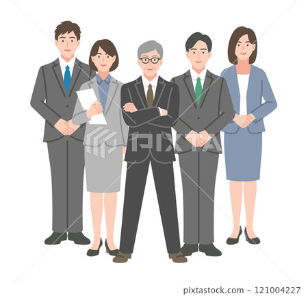 商人聚會的插圖 121004227