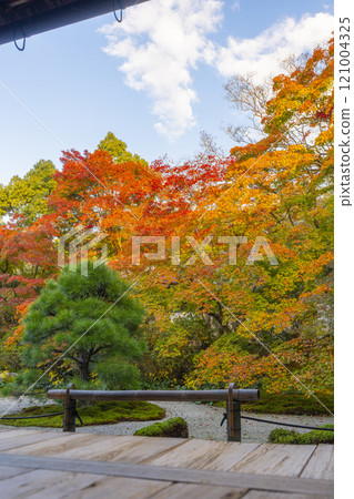Autumn in Kyoto: Nanzenji Tenjuan, the eastern garden enveloped in autumn leaves 121004325