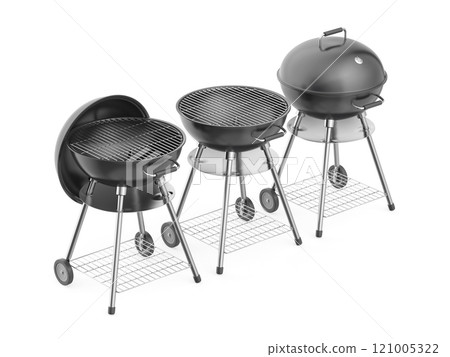 Three kettle charcoal grills Three kettle charcoal grills 121005322