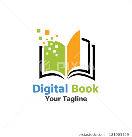 technology modern digital book logo vector icon illustration design template technology modern digital book logo vector icon illustration design template 121005339