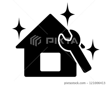 家庭裝修工作圖示(剪影) 家庭裝修工作圖示(剪影) 121006413