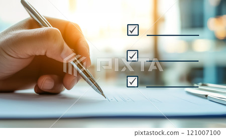 Progress checklist in elegant handwriting Progress checklist in elegant handwriting 121007100