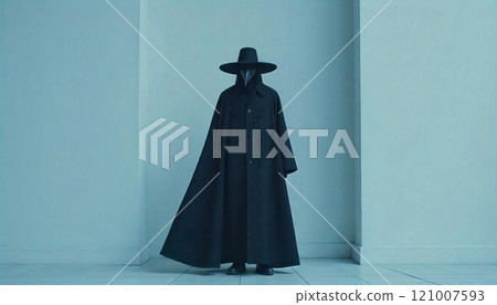 Plague doctor aesthetic with a minimalist style Plague doctor aesthetic with a minimalist style 121007593