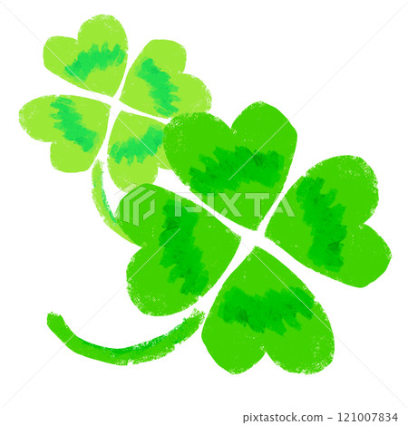 Simple four leaf clover illustration 121007834