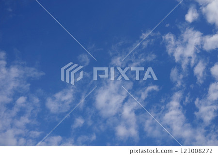 Sky, blue sky, clouds, landscape, nature, background material, background 121008272