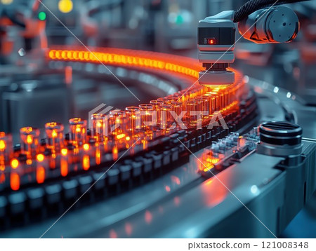 Advanced robotic precision in modern industrial manufacturing 121008348