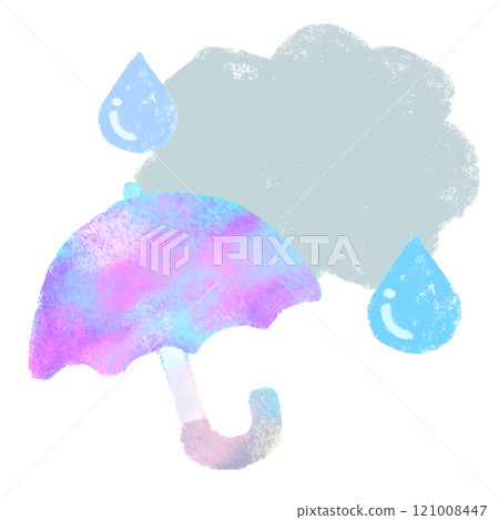 Crayon Touch Umbrella and Rain 121008447