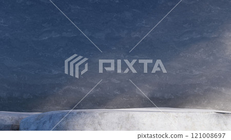 stone display podium product empty stage presentation platform minimal background. cosmetic beauty design pedestal modern stand rock backdrop space mockup. scene abstract blank floor show studio. 121008697