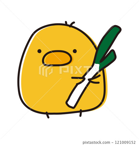 拿著蔥的圓小雞 121009152