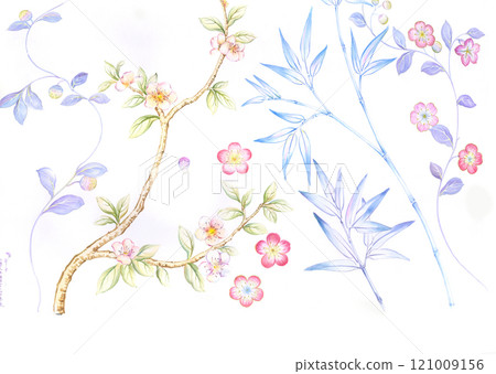 Inspiring Watercolor and Oil Art of Curly and Flowers Inspiring Watercolor and Oil Art of Curly and Flowers 121009156