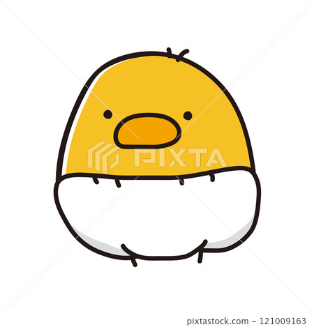 A round chick wearing a pants diaper 121009163