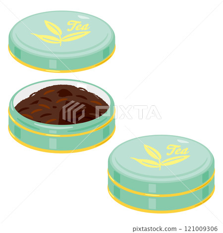 Flat tinned tea leaf set Flat tinned tea leaf set 121009306
