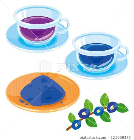 Butterfly pea set in a cup Butterfly pea set in a cup 121009375