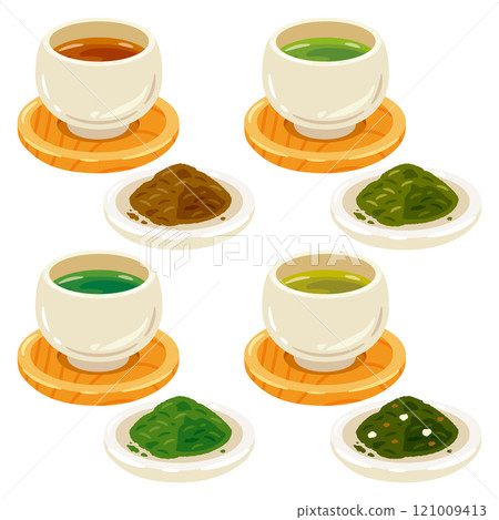 日本茶茶和茶葉套裝及茶杯 121009413