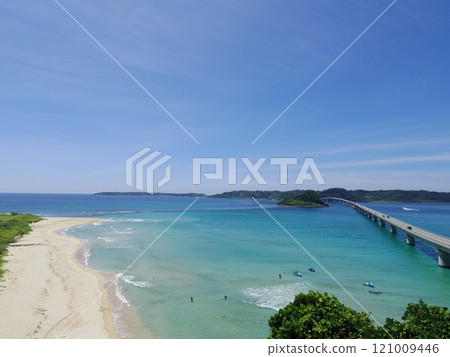 Spectacular view from Tsunoshima Observatory (Shimonoseki City, Yamaguchi Prefecture) 121009446