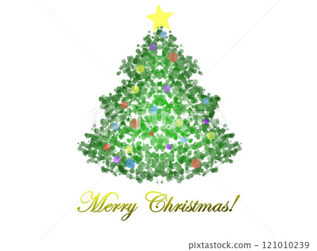 A simple Christmas tree made of particles (with text) A simple Christmas tree made of particles (with text) 121010239
