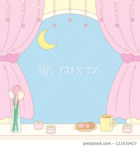 pink window night view frame 1 pink window night view frame 1 121010423